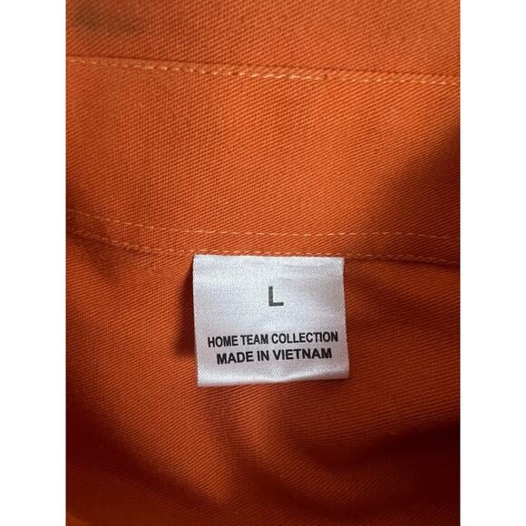 Clemson Tigers Mens Shirt Large Long Sleeve Orange Button Down - Picture 5 of 9